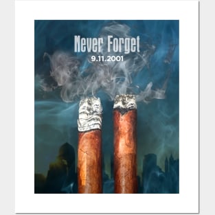 Cigar Twin Towers: September 11, 2001, Never Forget Posters and Art